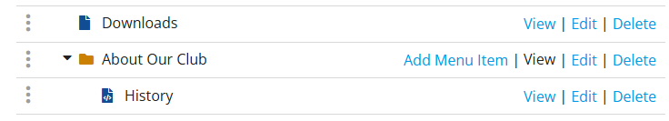 The item will be nested in the folder