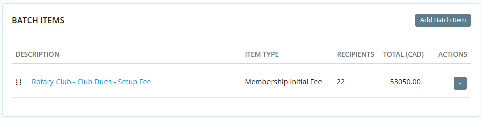 You may add more batch items as needed