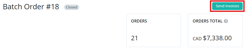 Generate Invoices becomes Send Invoices button