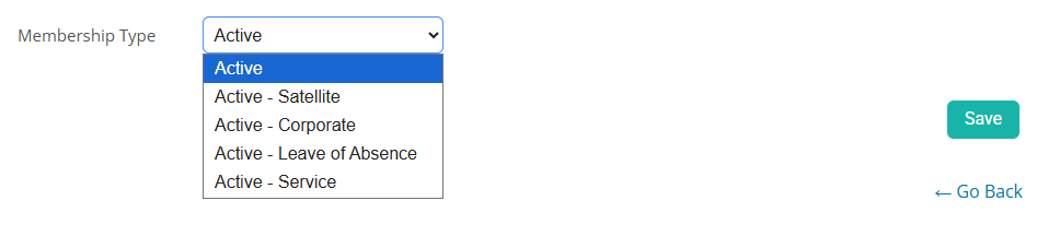 Select the new membership type and click Save