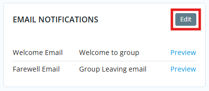 Click Edit in Email Notifications to make changes to the chosen templates