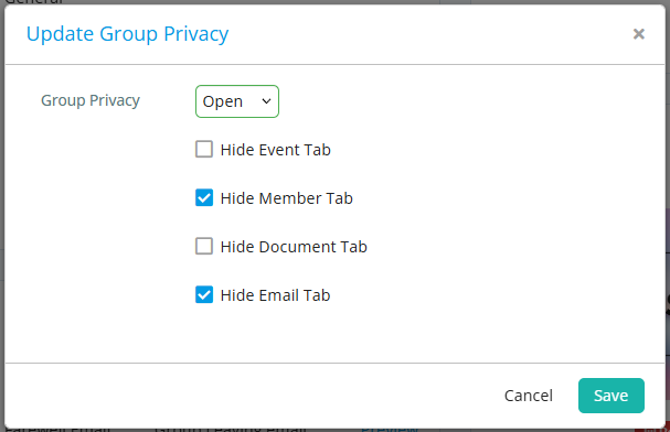 Click Edit in the Privacy section