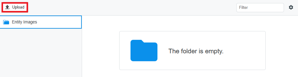 Click Upload to choose a file from your device