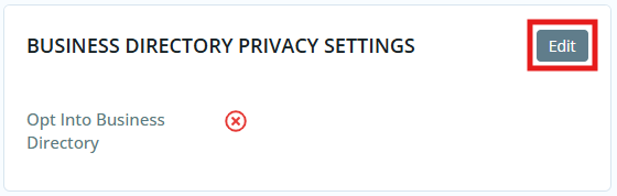 Click Edit in the Privacy Settings to opt in