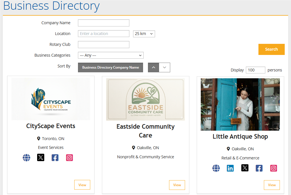 Promote your business through the new directory
