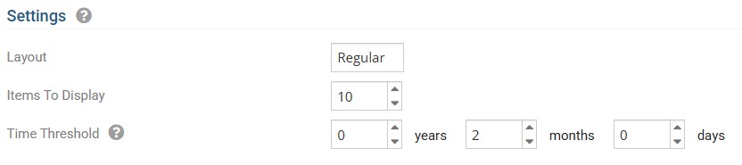 Settings Properties