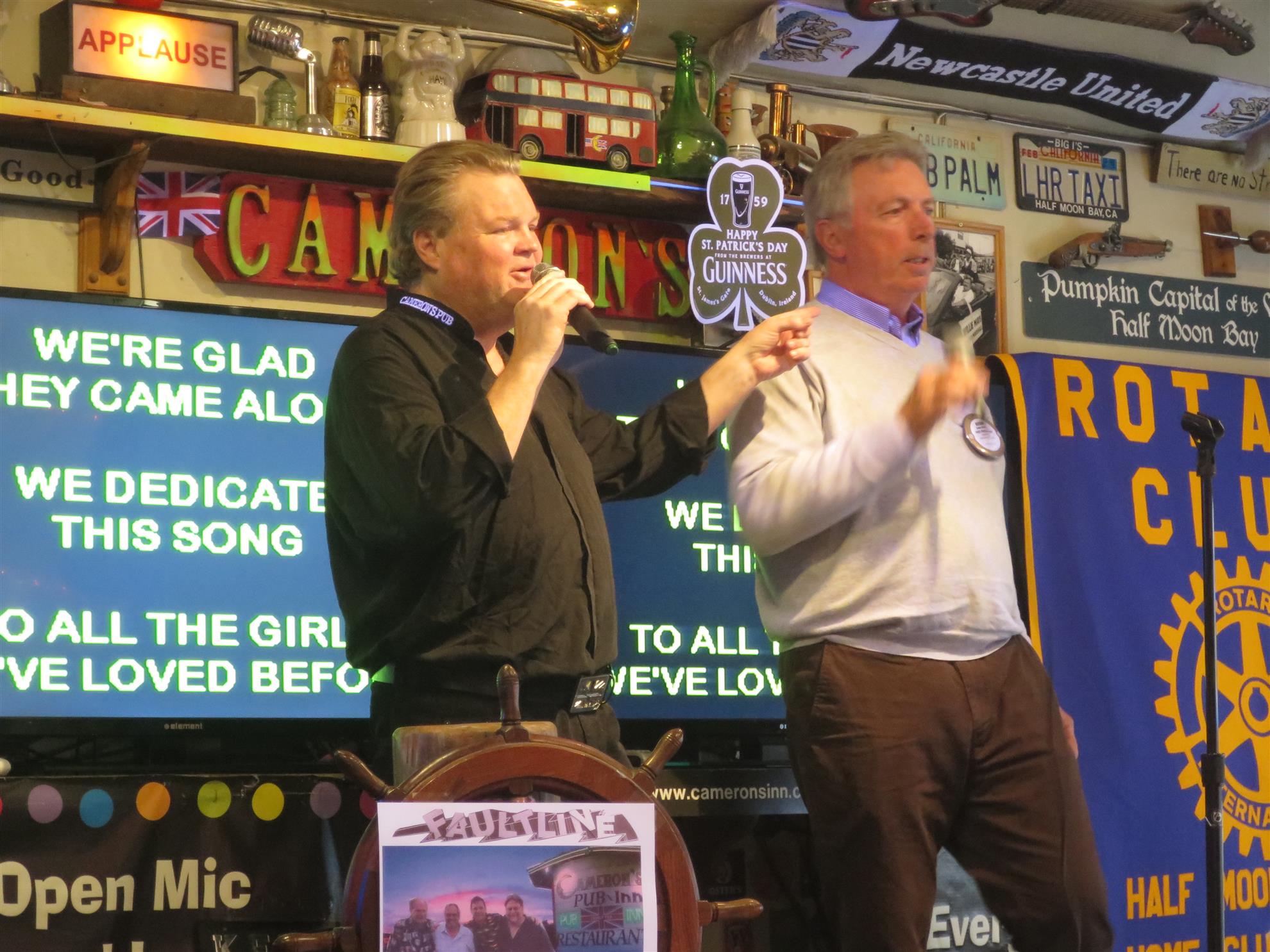 FogHorn March16, 2017 St. Pat's Celebration at Cameron's Pub Rotary