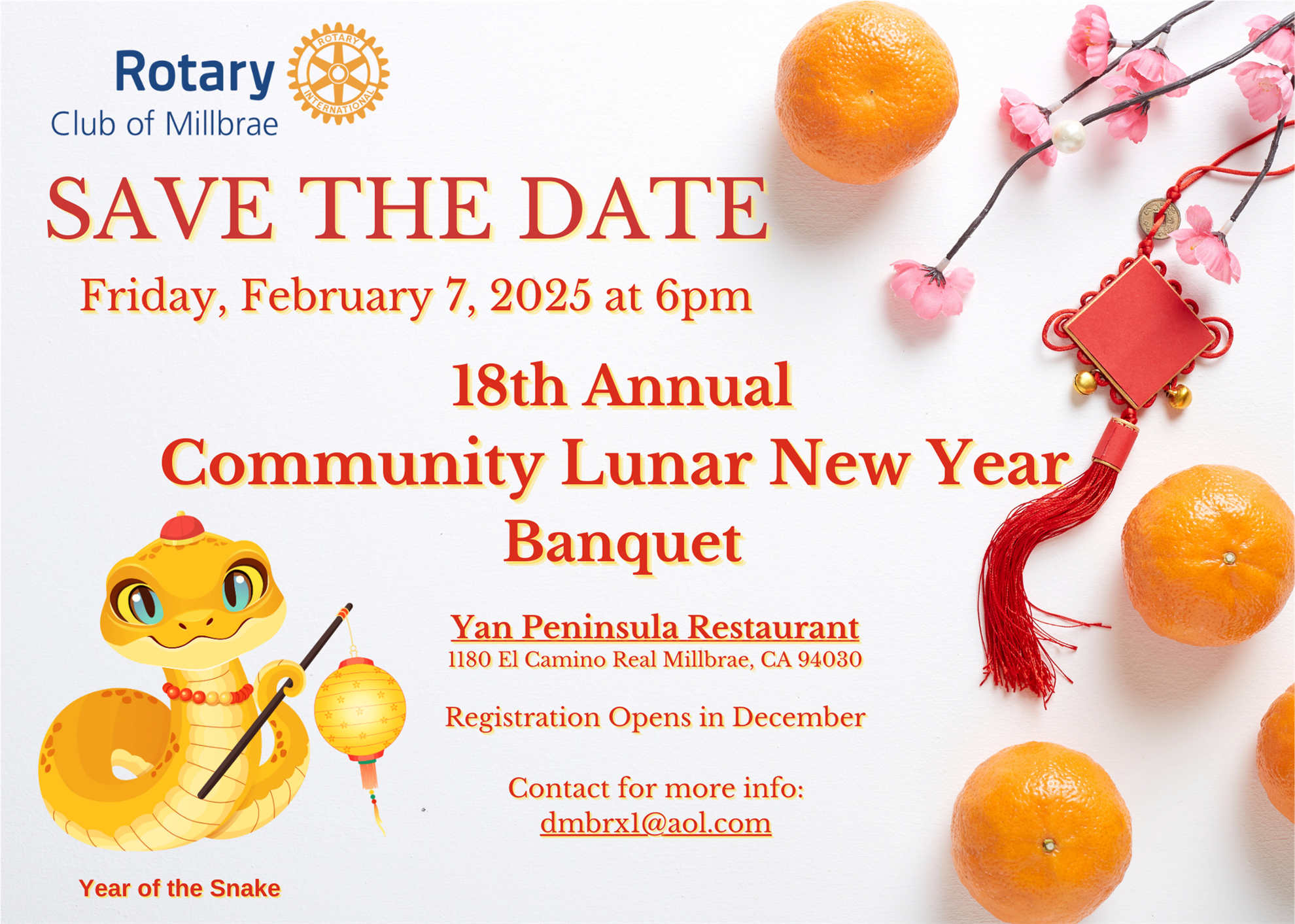 2025 Millbrae Rotary Lunar New Year Banquet | Rotary Club of Millbrae