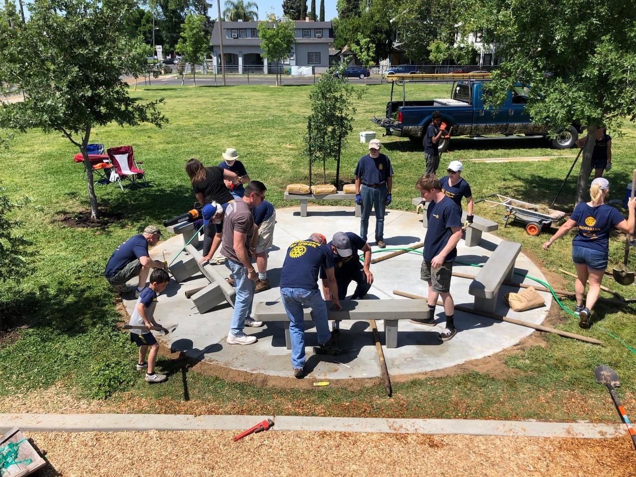 Work project at Covillaud Elementary