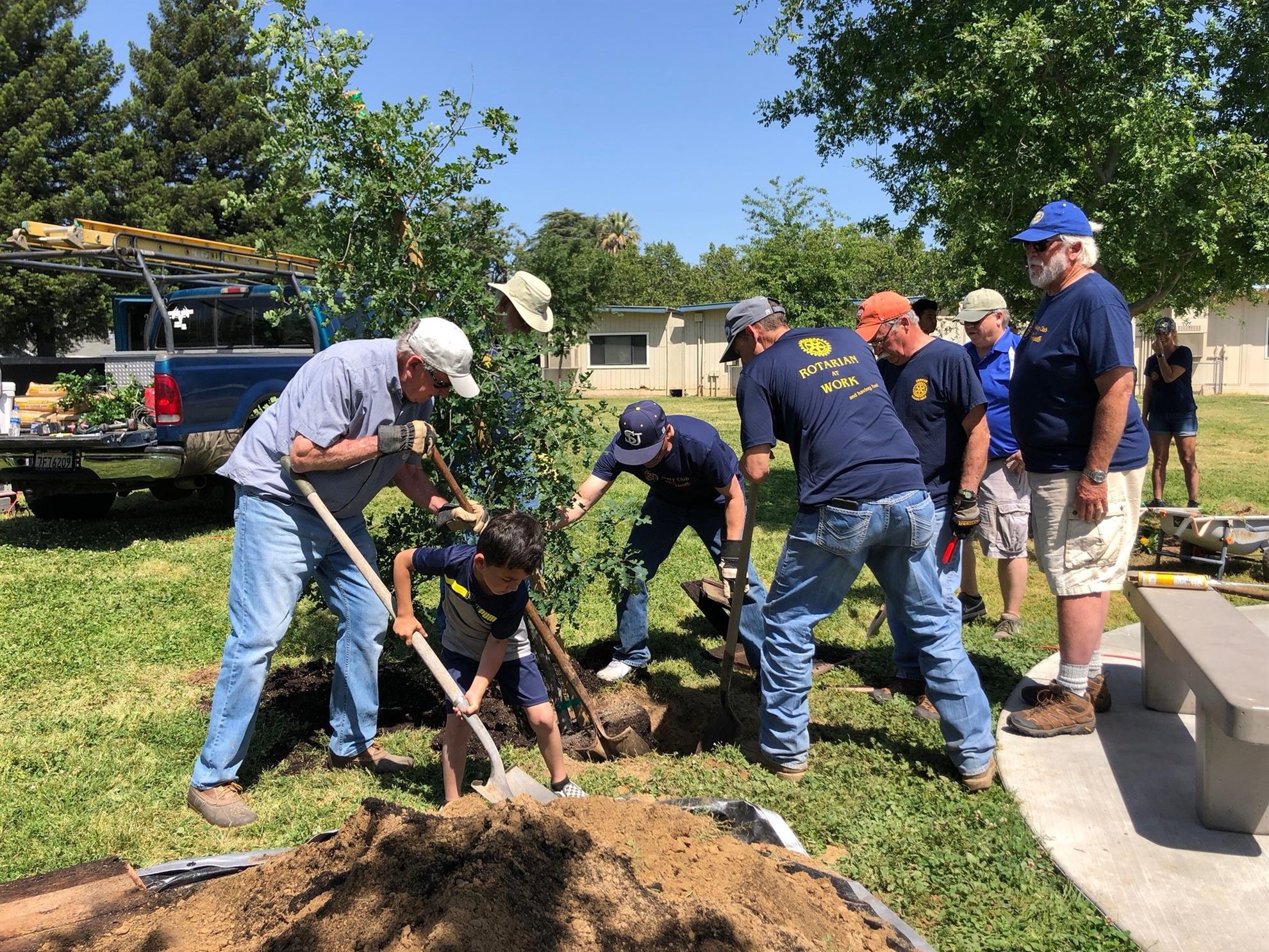 Work project at Covillaud Elementary