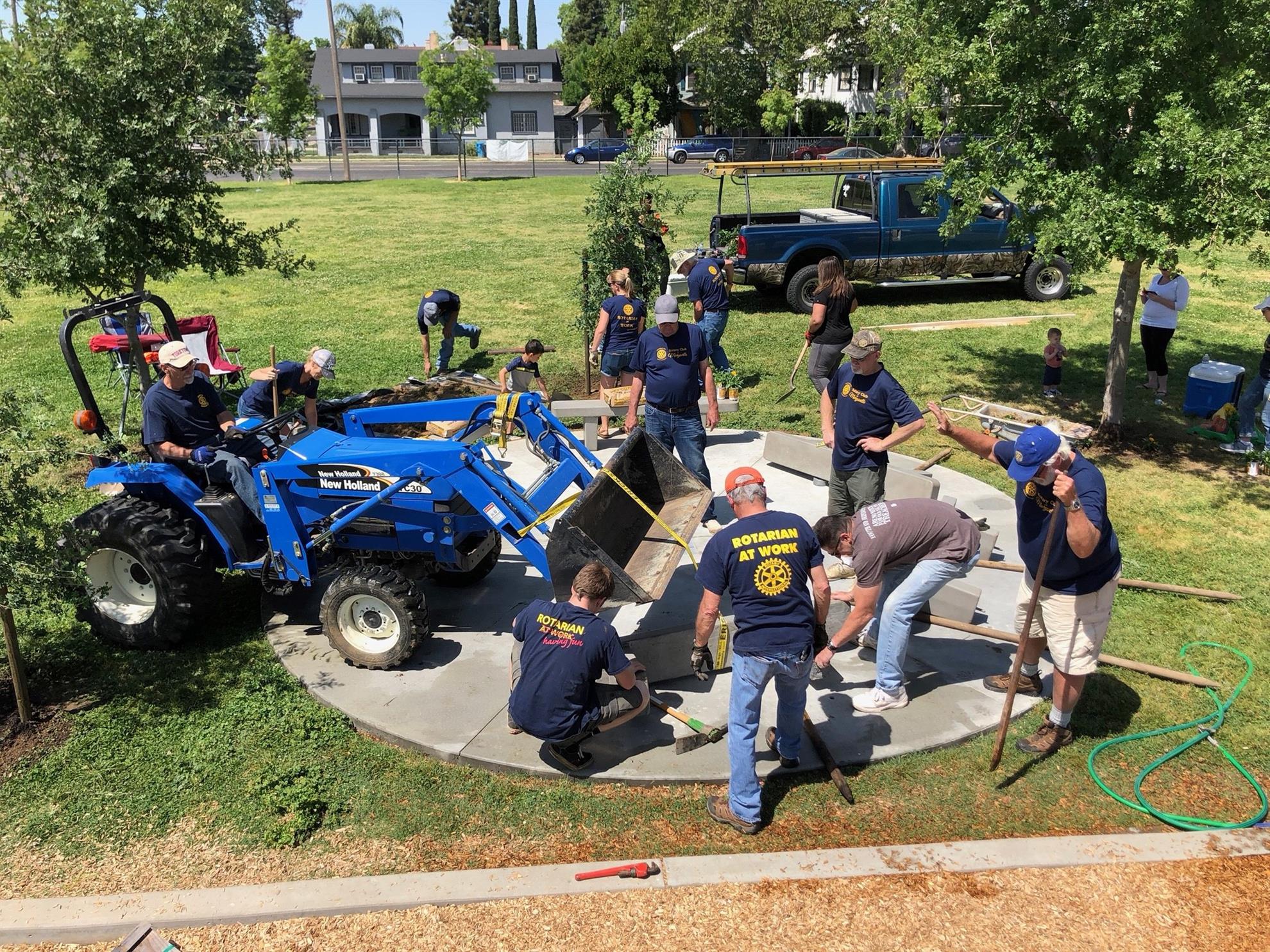 Work project at Covillaud Elementary