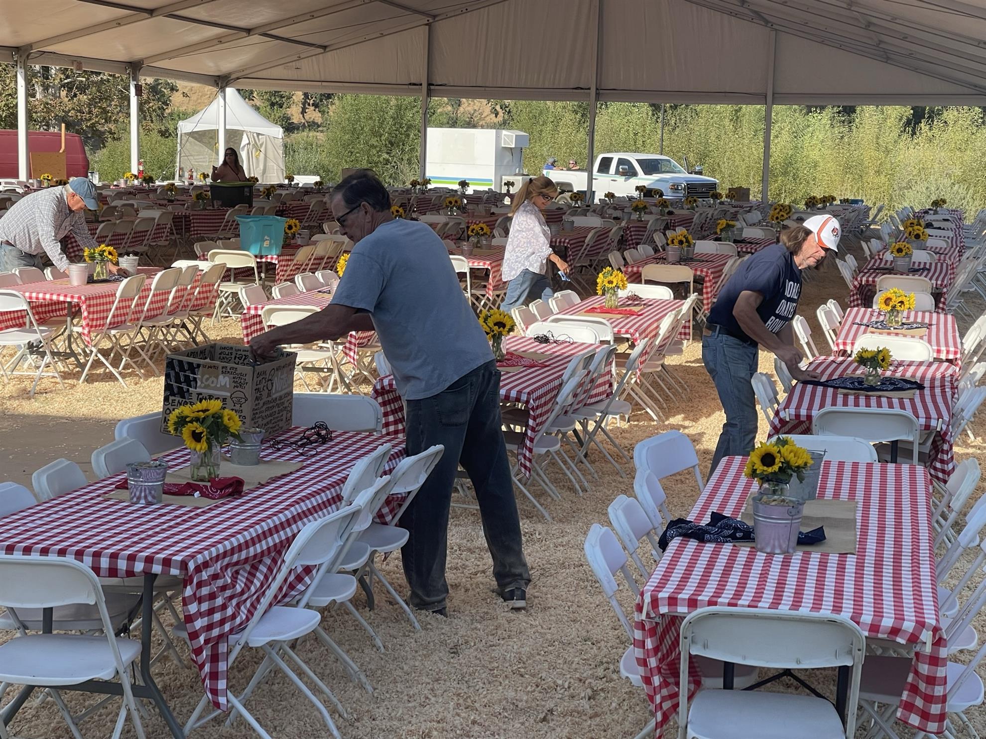 Prepping for our annual fundraiser, Sodbusters