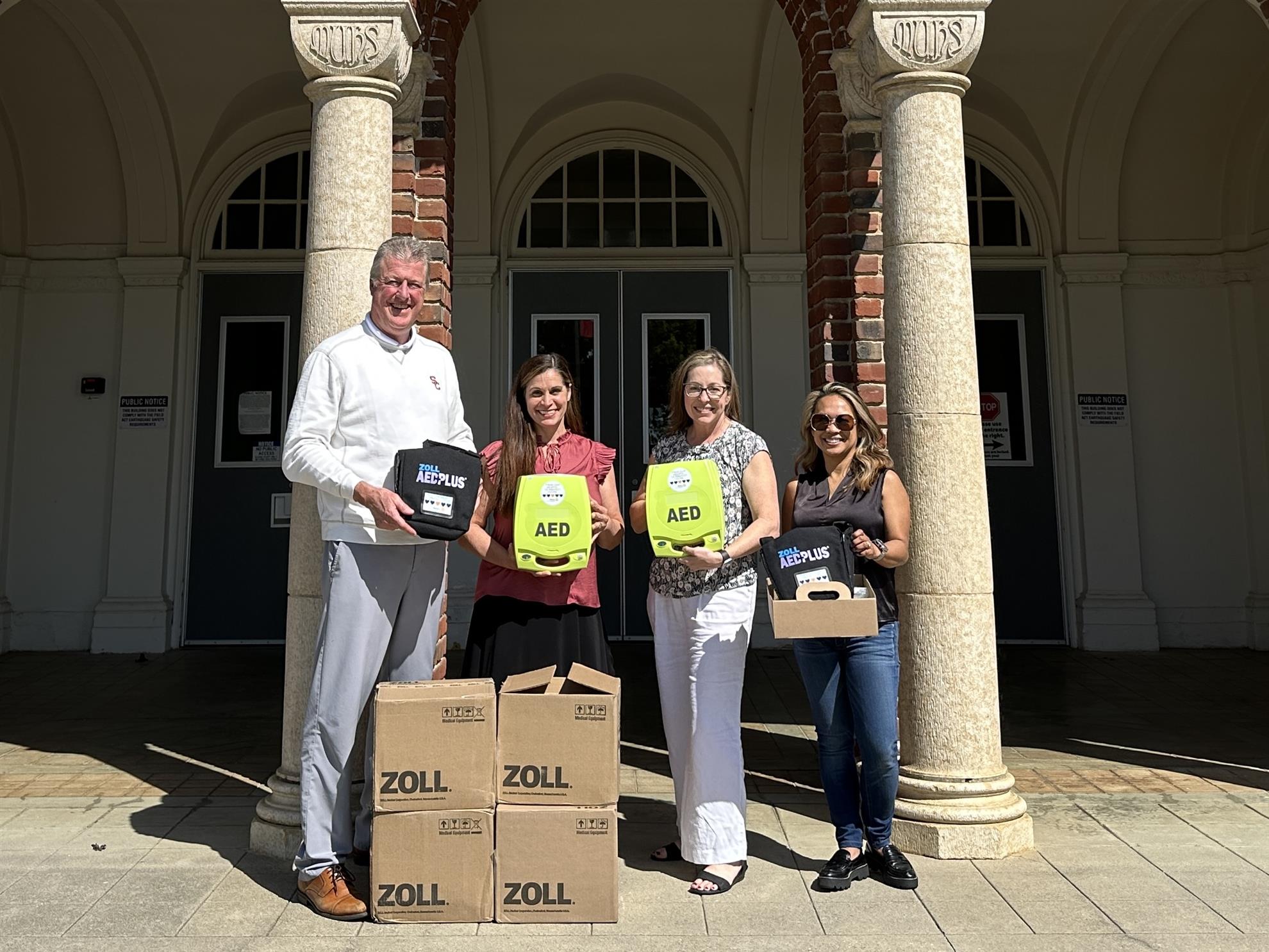 Delivering AEDs to Marysville Joint Unified School District
