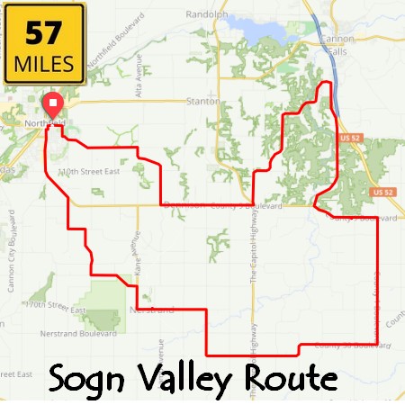 Sogn Valley 57 miles
