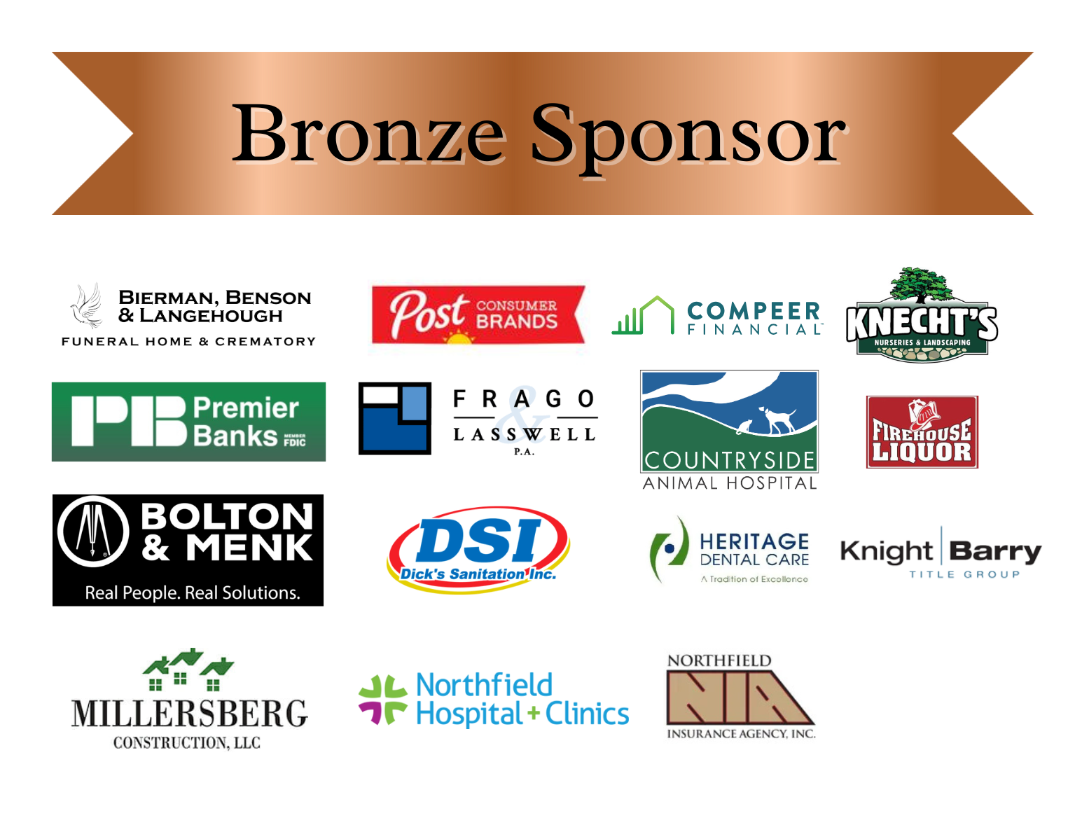 Bronze sponsors