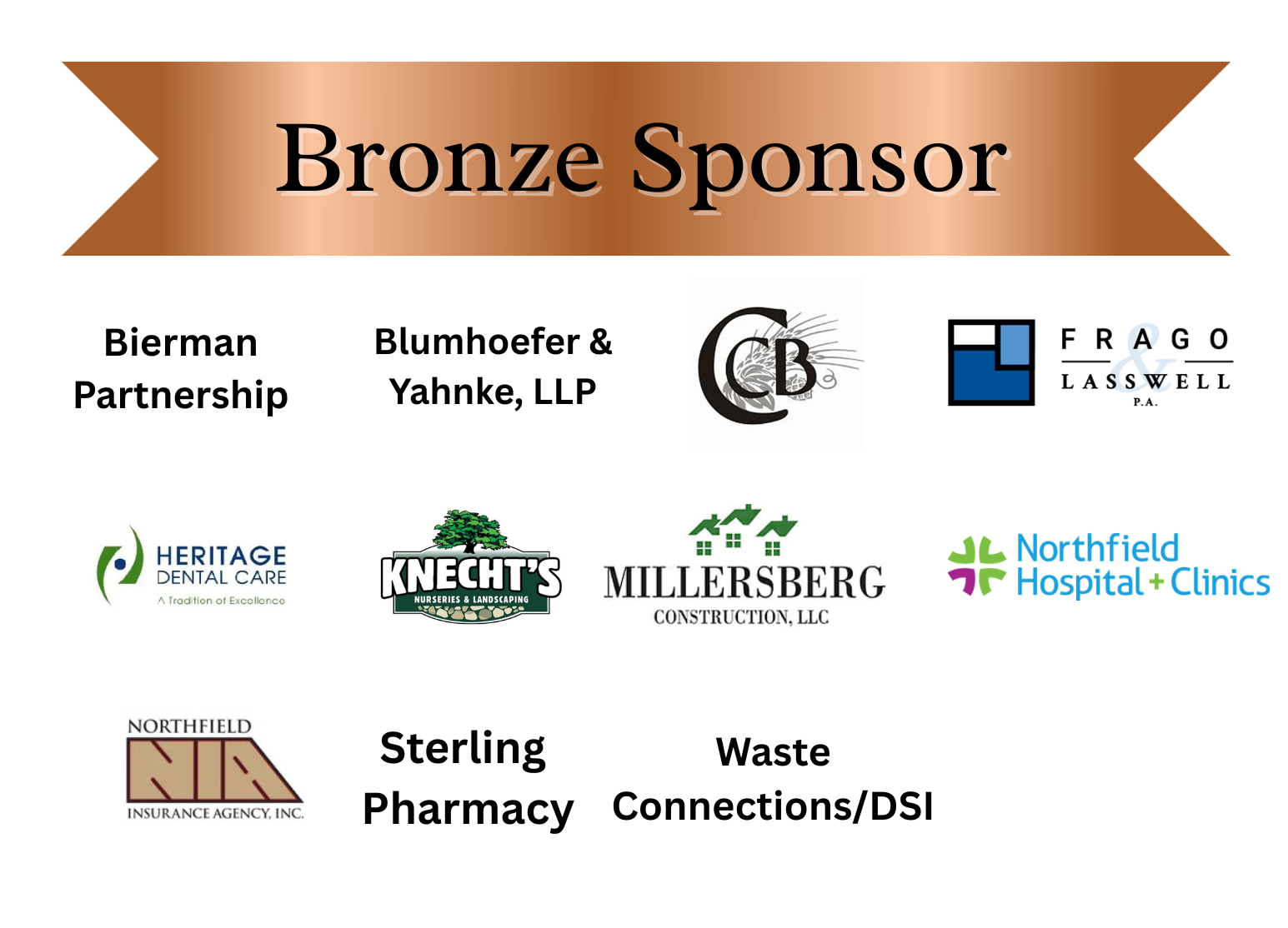 Bronze sponsors