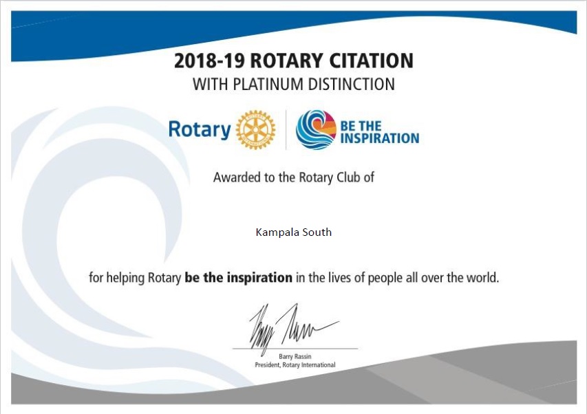 Stories Rotary Club Of Kampala South - 