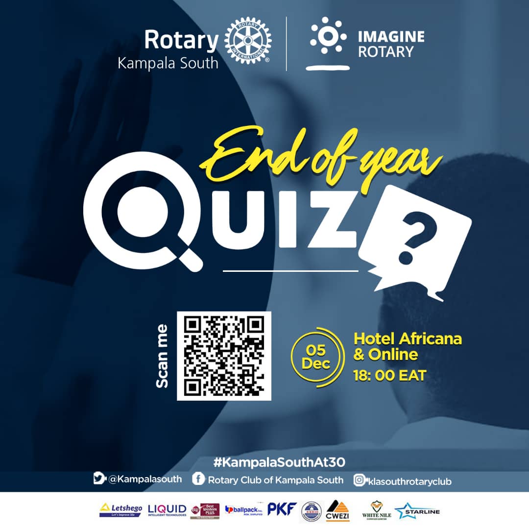 End of year Quiz Rotary Club of Kampala South