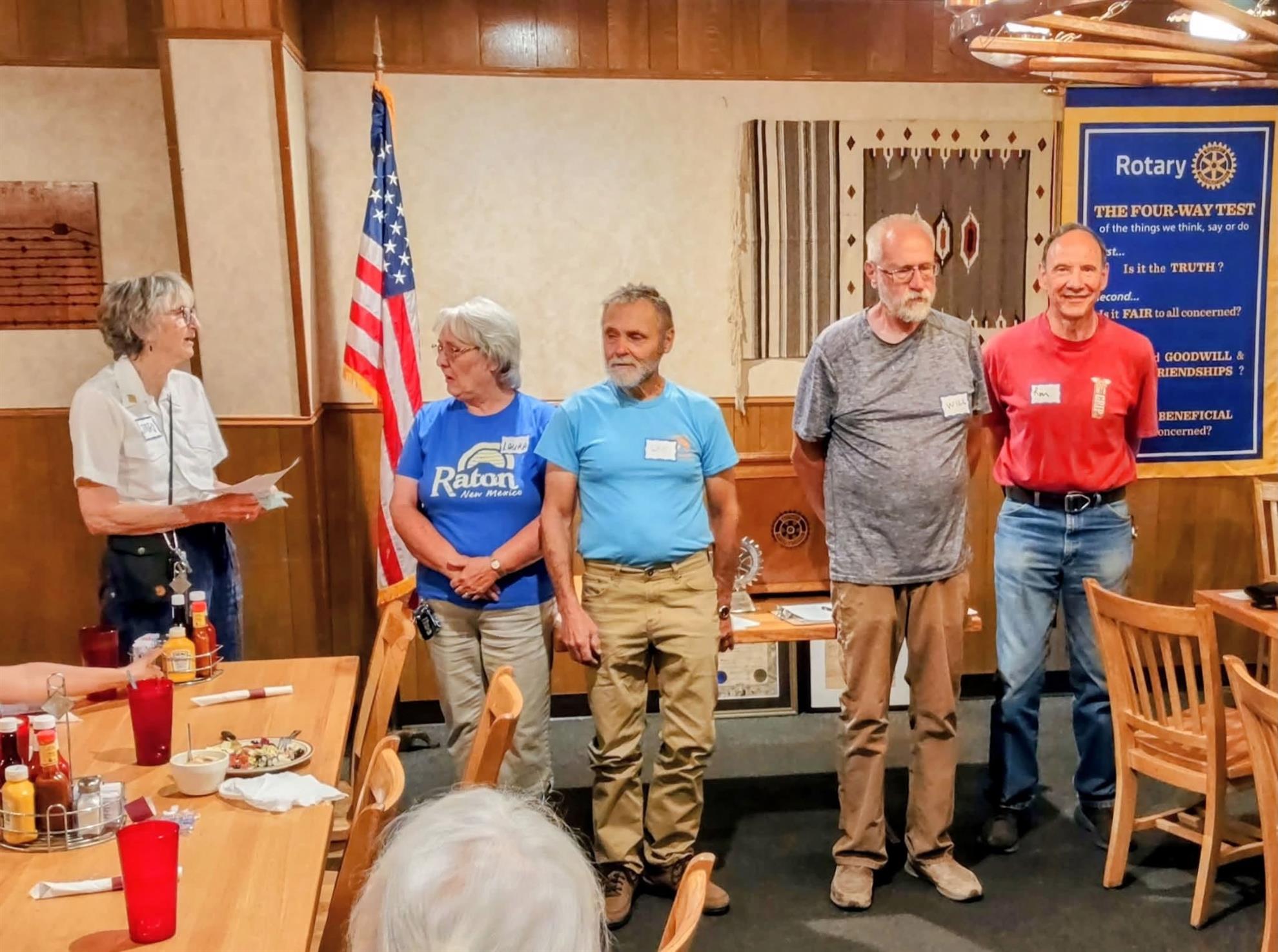 Raton Rotary welcomed four new members in July 2026