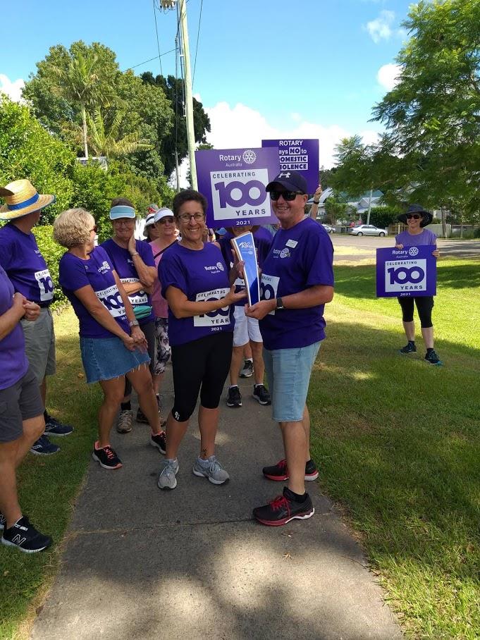 100th Centenary Baton Relay Walk Rotary Club Of Grafton Midday
