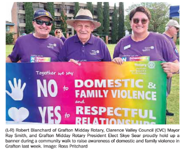 Say no to Domestic Violence Walk - 2024 | Rotary Club of Grafton Midday