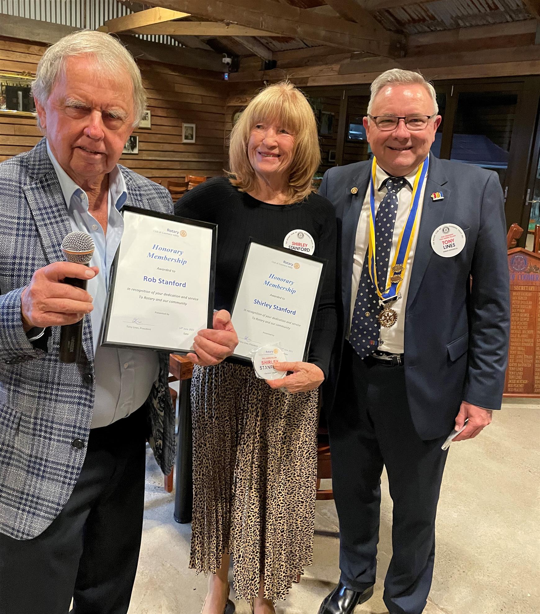 Rob and Shirley Stanford - Honorary Members