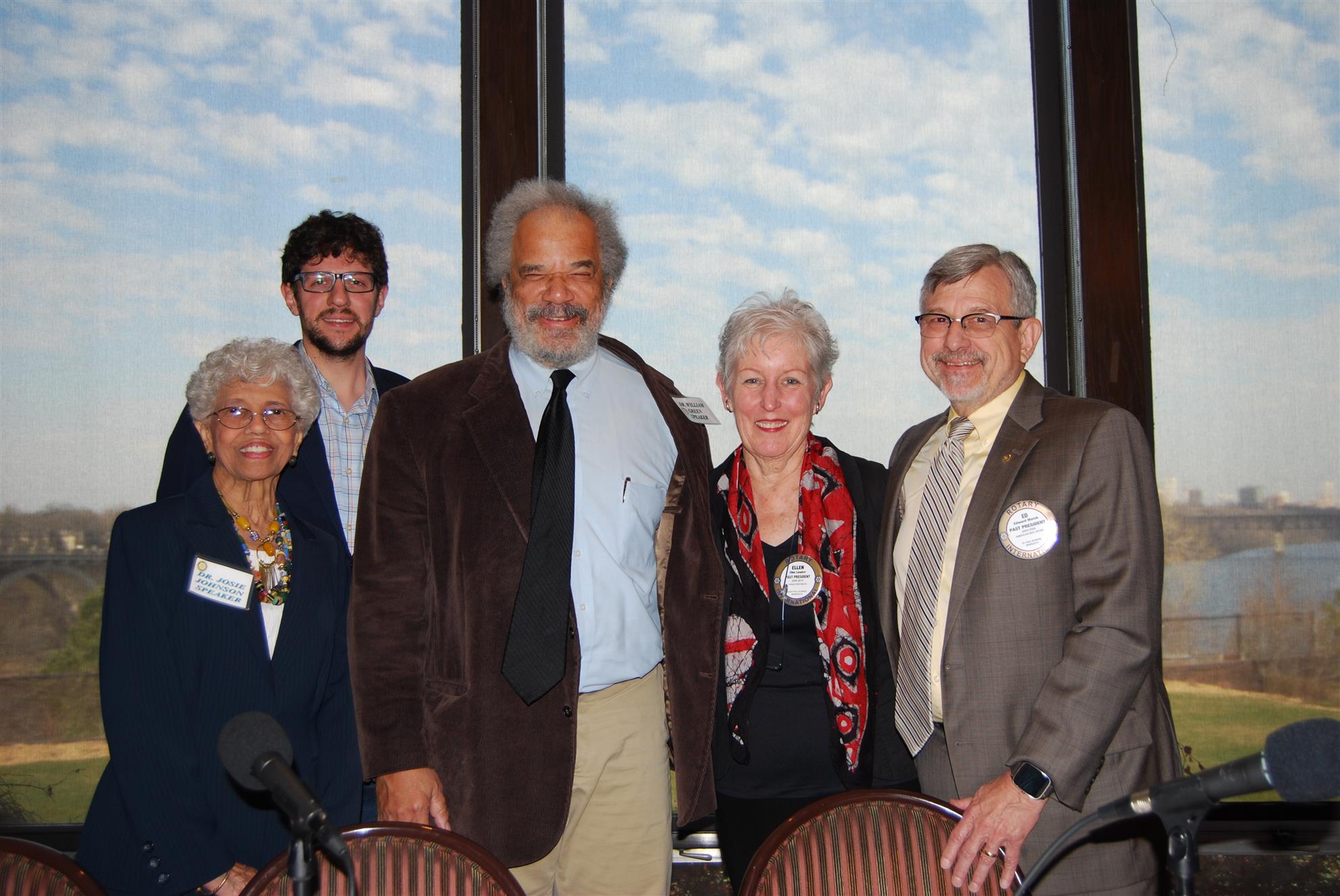Pictured from left are Josie Johnson, panelist, Tom Moe, moderator, Dr. Bill Green, panelist, Ellen Luepker, Forum co-chair, and Ed Marek, Forum co-chair