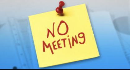 No Meeting Friday 23rd June
