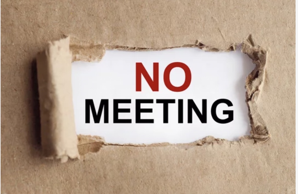 No Meeting - Friday 15th July