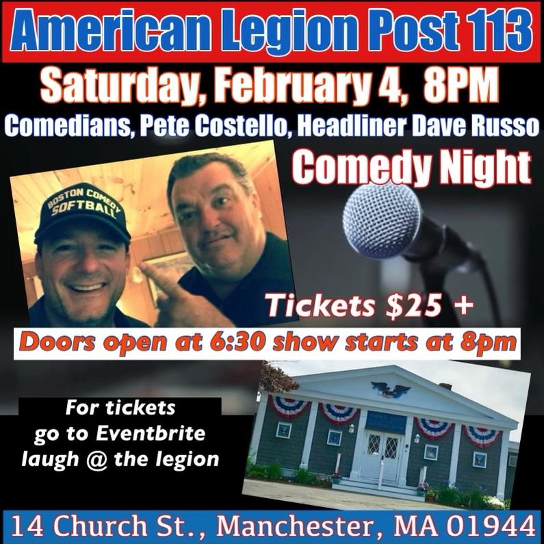 Legion Comedy Night Rotary Club Of Manchester Essex