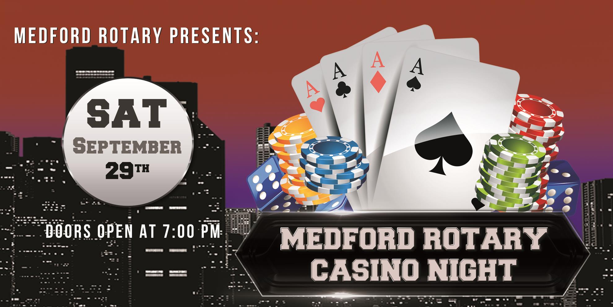see you at casino night rotary club of medford