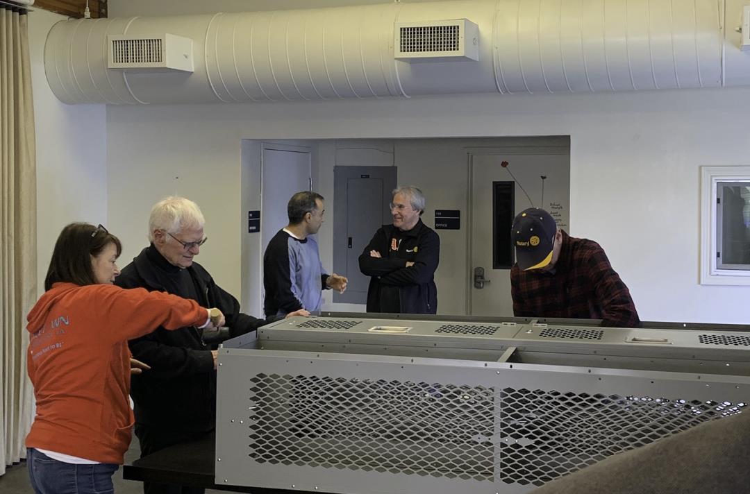 3 clubs purchase lockers for COTS Rotary Club of Petaluma