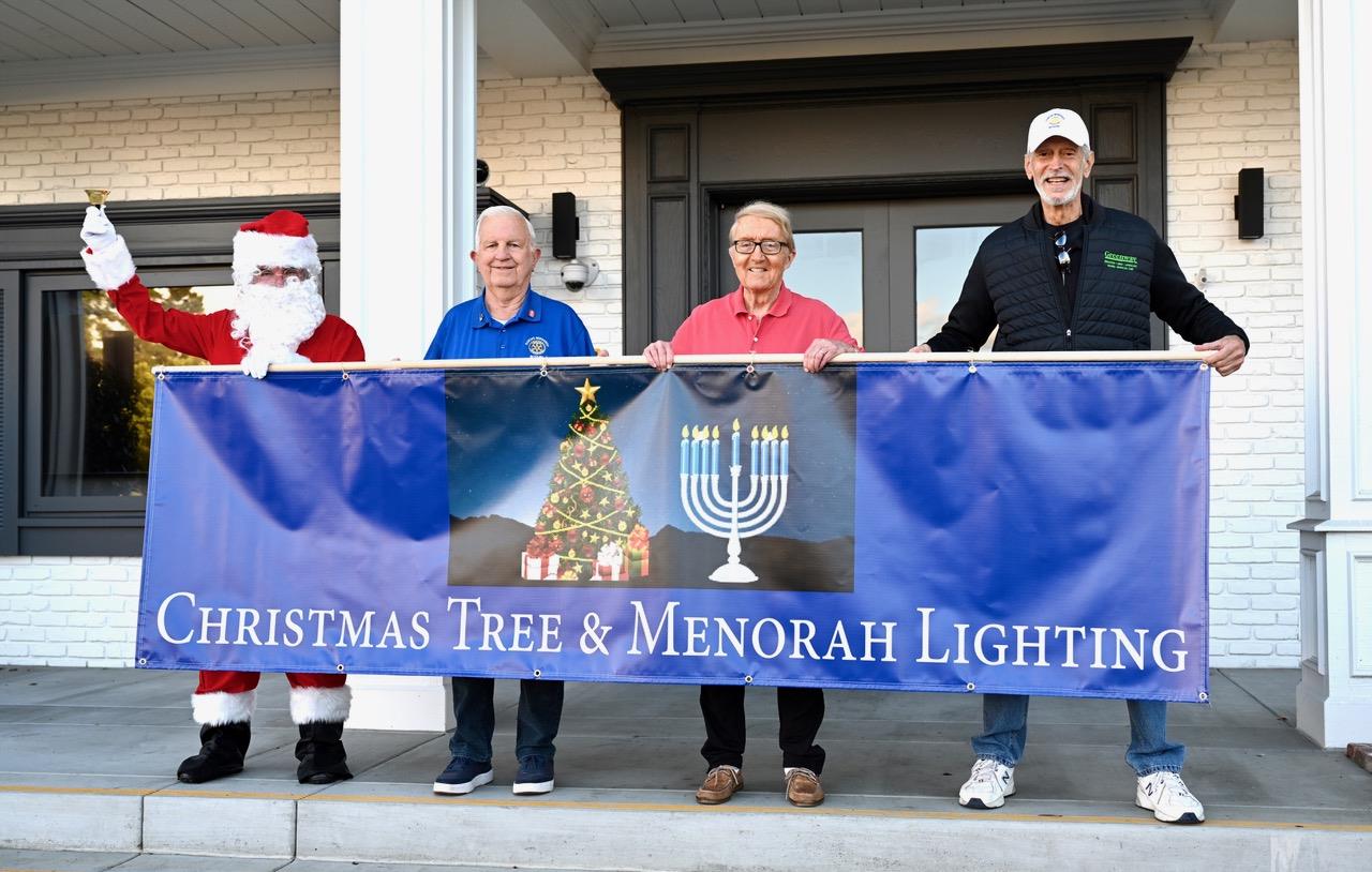 Christmas Tree and Menorah Lighting Ceremony will be on December 5 at 530 at Lucia Capital