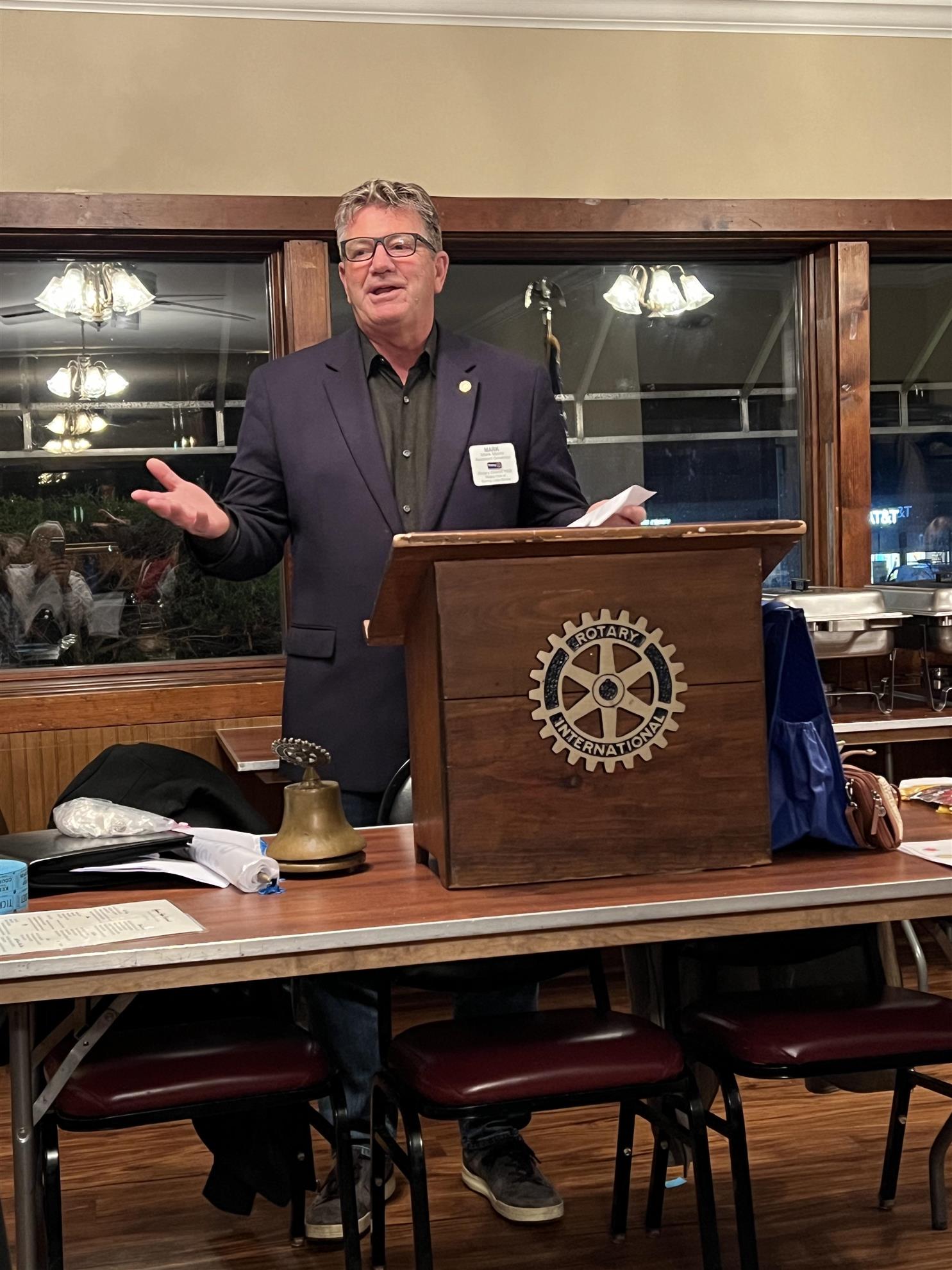 Mark Morro our local Assistant Gov