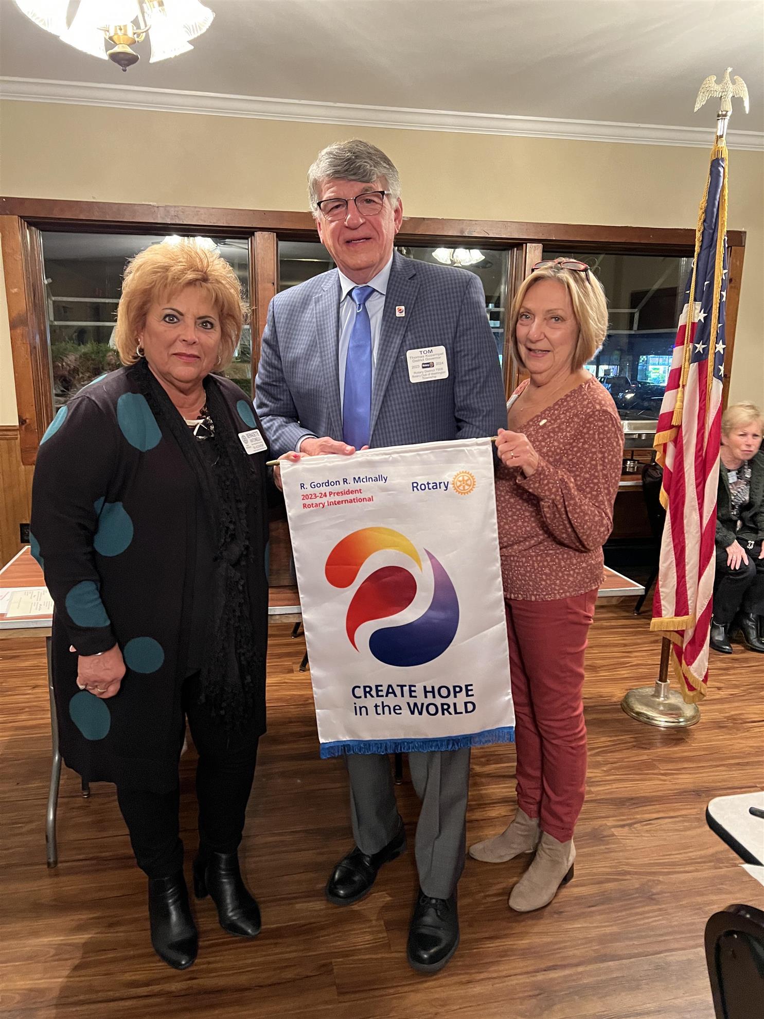 Club Officers with District Gov.