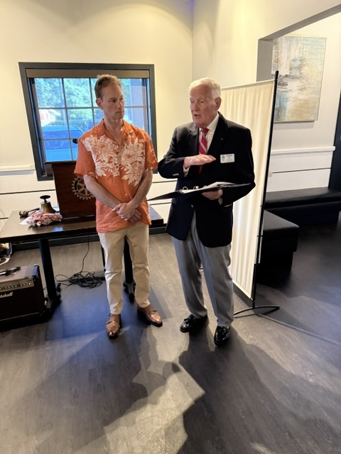 Tim being sworn in 