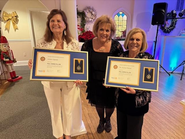 2025 Paul Harris Award at Christmas Party