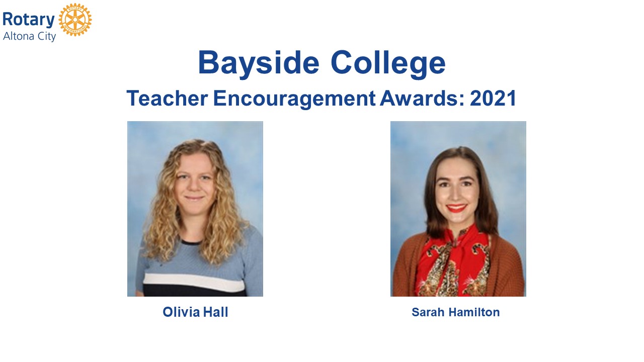 2021 Hobsons Bay Rotary Teacher Awards: Bayside College | Rotary Club of  Altona City