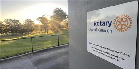 Rotary Sign at Golf Club