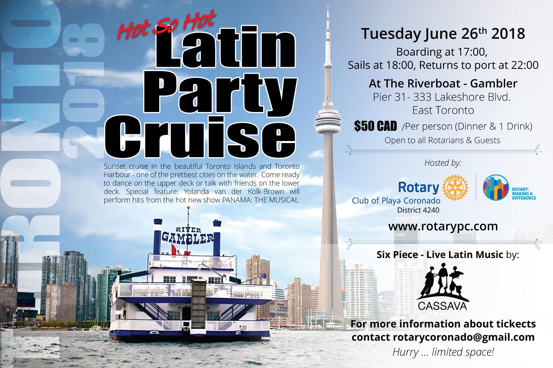 Latin Party Cruise  Rotary Club of Playa Coronado