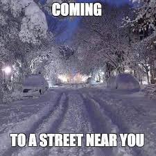 Funny snow forecast meme