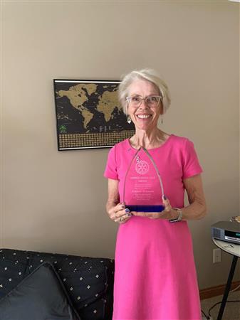 Joanne Rosener Receives Service Above Self Award