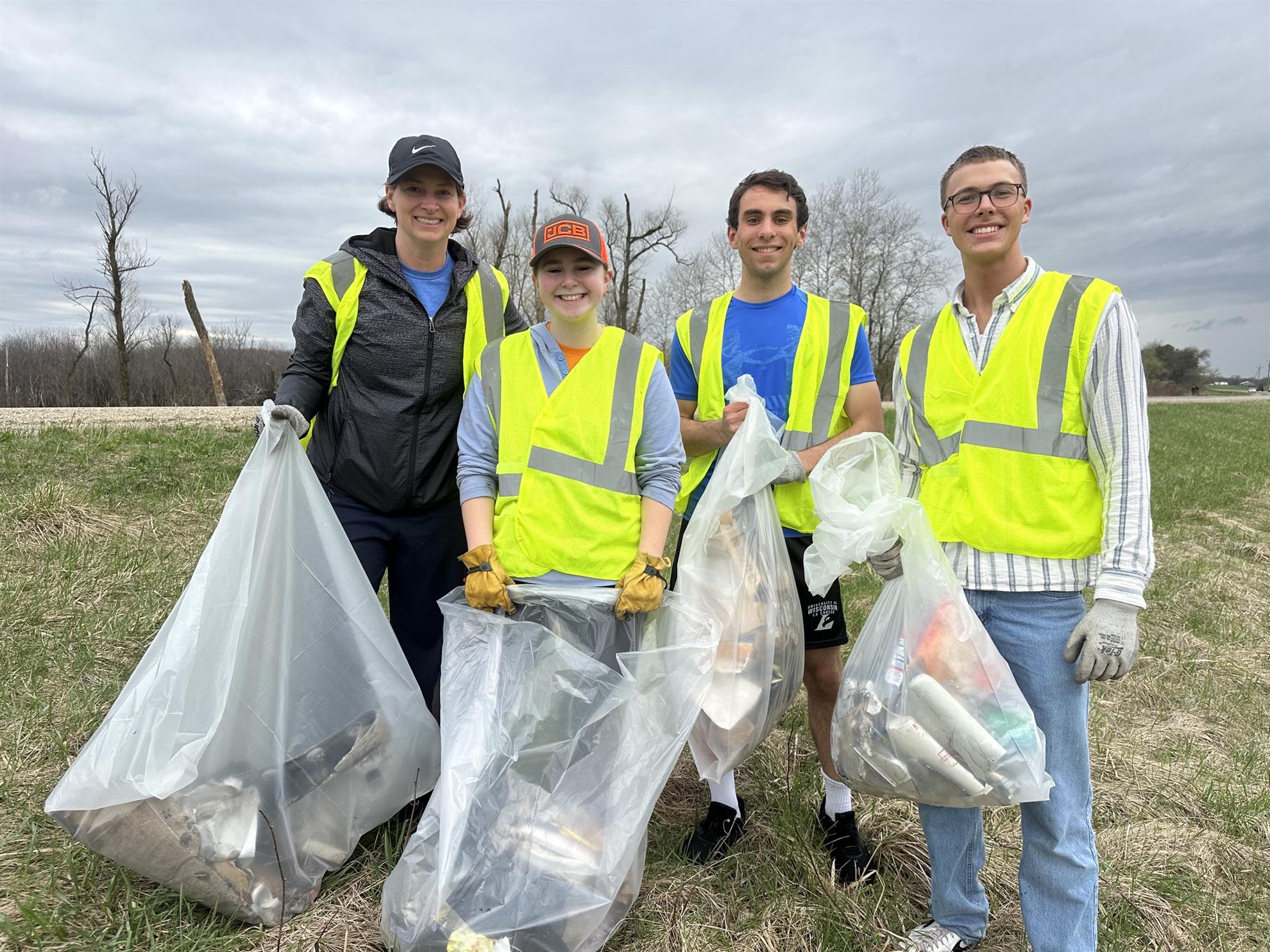 Betsy & Interact Adopt-A-Highway Roadside Cleanup