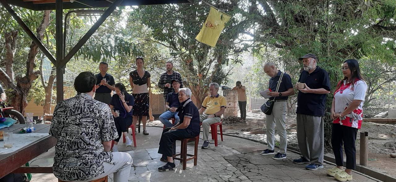 Rotary Club of Bangkok delegation visiting Children of the Forest