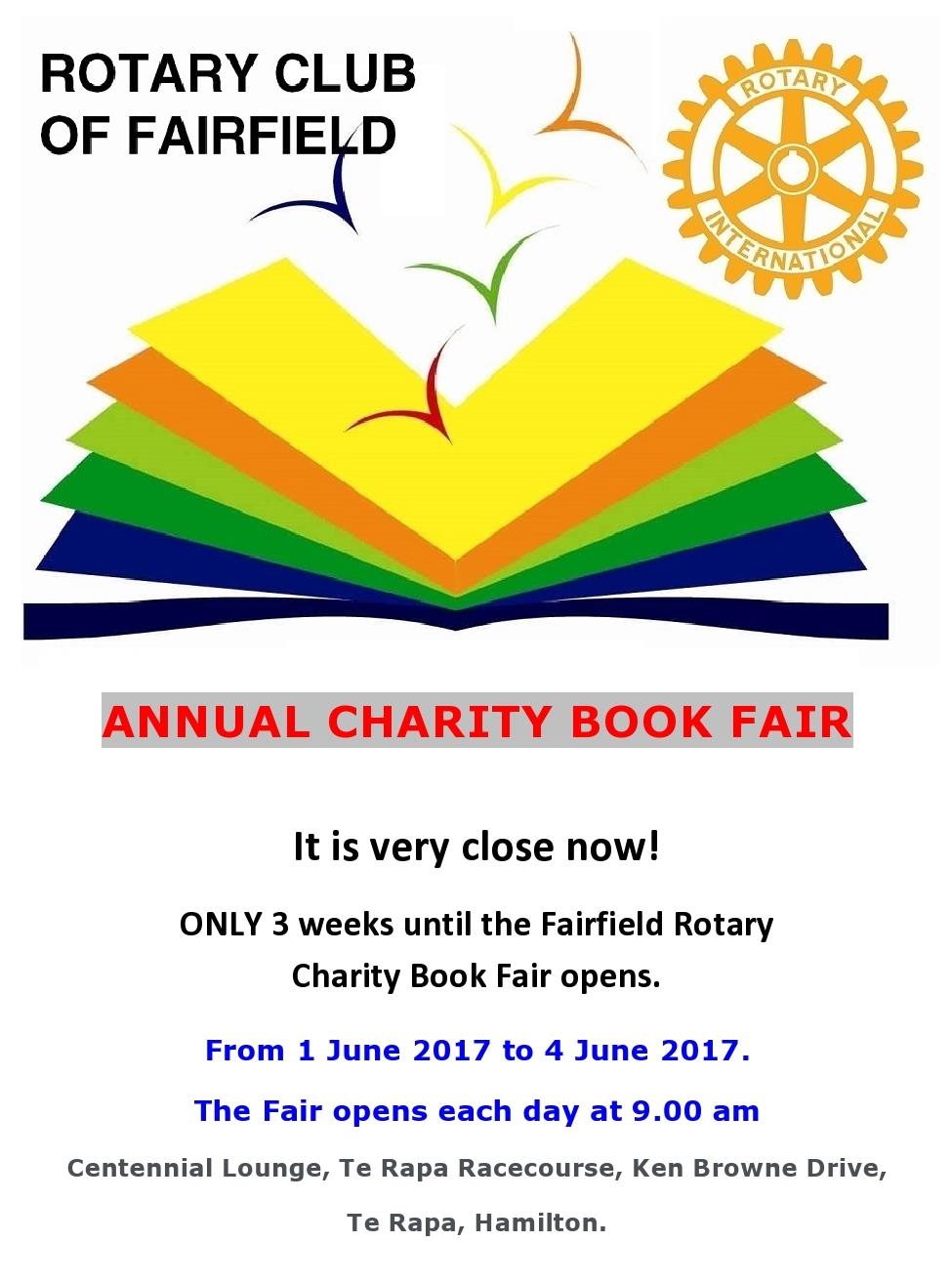 Charity Book Fair Rotary Club of Fairfield, Hamilton