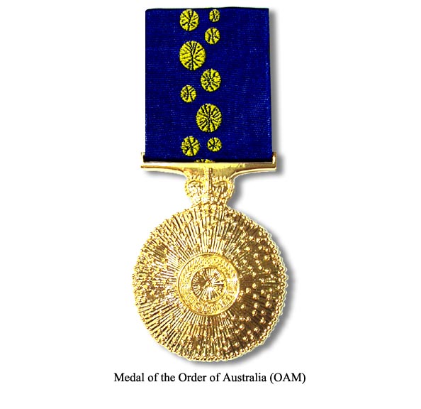 Order of Australia Medal Mrs Lois Michel Rotary Club of Concord