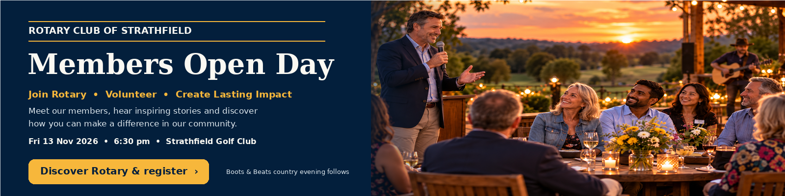 Members Open Day - Learn about Rotary and become a Volunteer - Strathfield Rotary Club Sydney NSW