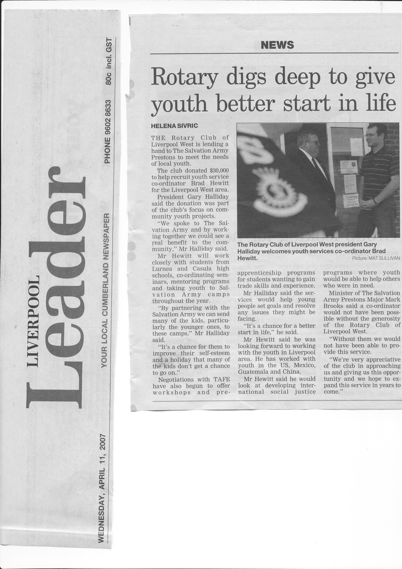 Rotary Liverpool West Youth Service