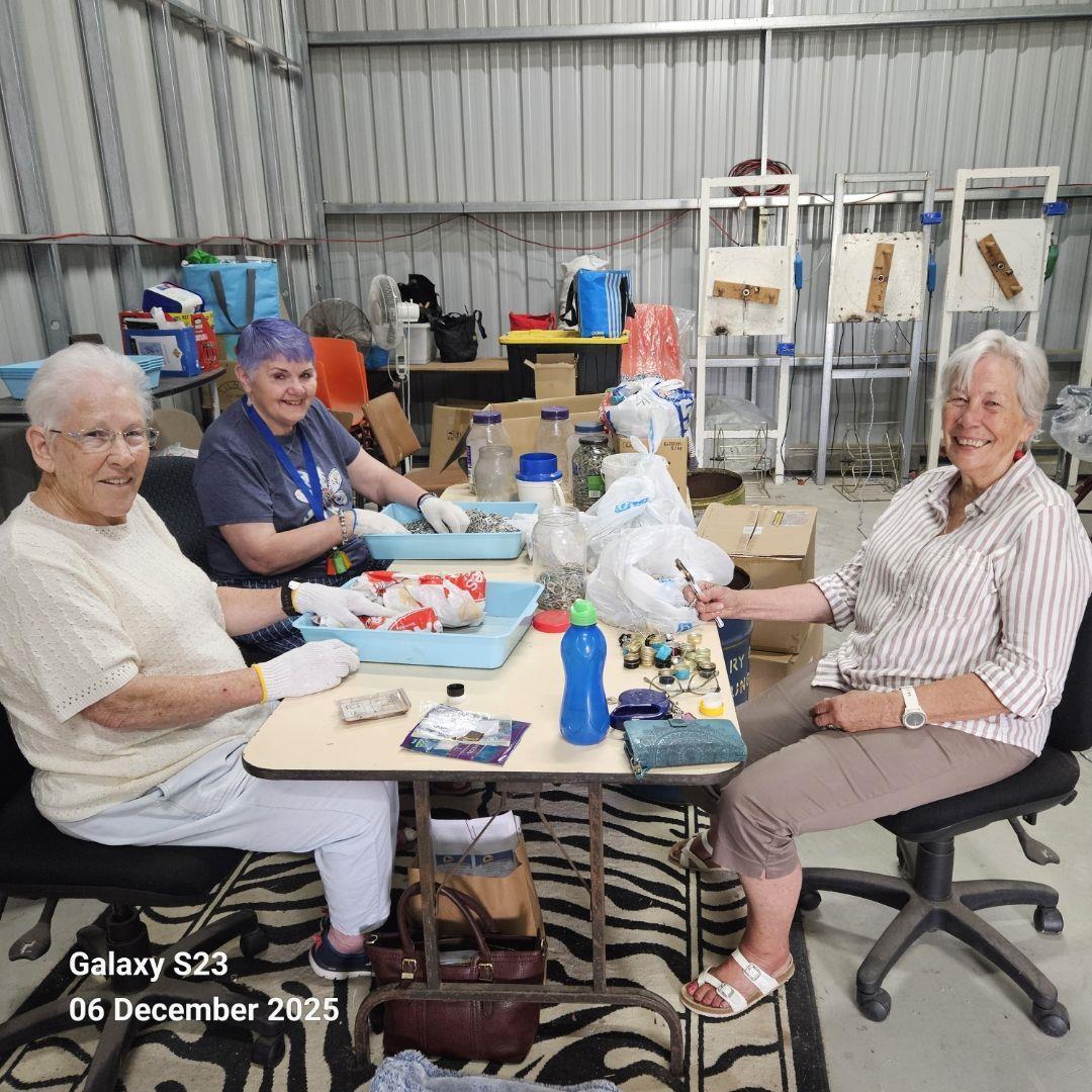 Recycling at the shed