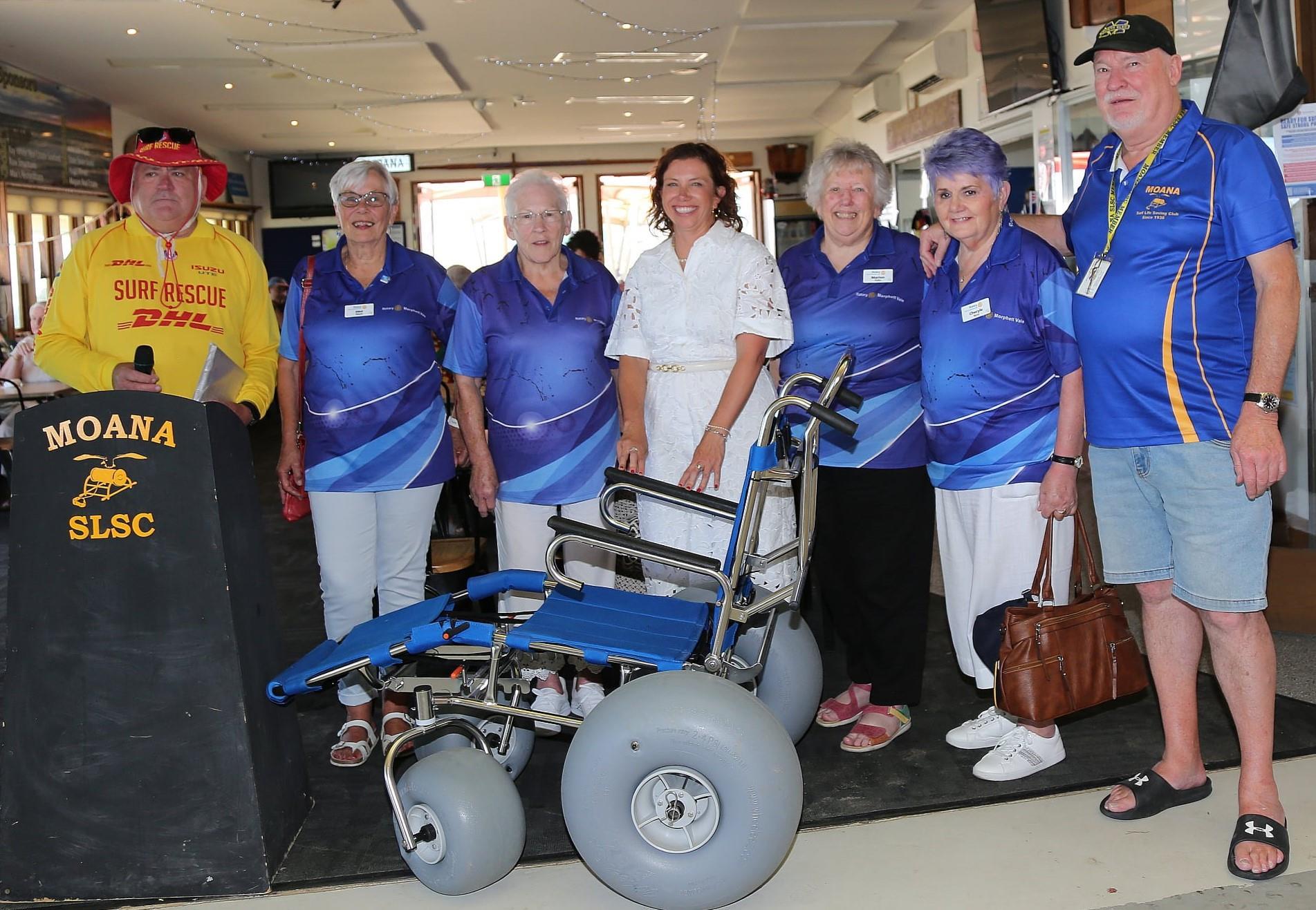 All terrain wheelchair donated to Moana Surf Club